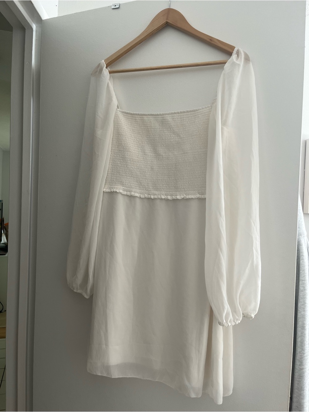 Wilfred Ivory Smocked dress